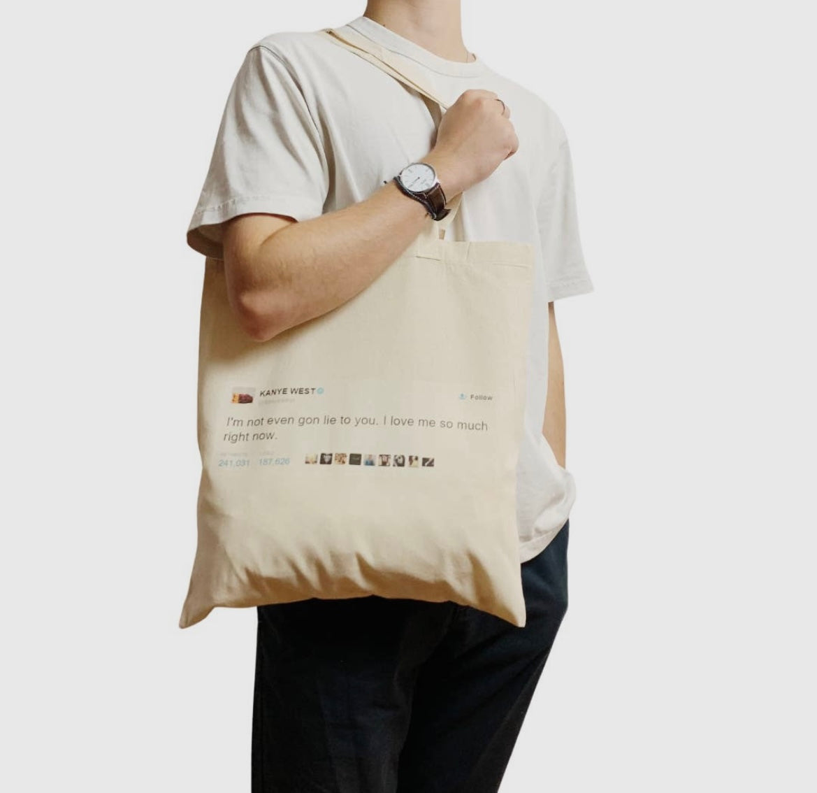 Kanye Tweet Tote Bag